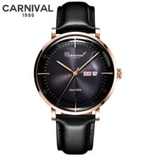 Carnival Brand Fashion Automatic Business Watch Man Waterproof Luxury Sapphire Calendar Mechanical Wristwatch Relogio Masculino 2024 - buy cheap