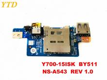 Original for Lenovo  700-15ISK  USB board Audio Y700-15ISK  BY511  NS-A543  REV 1.0  tested good free shipping 2024 - buy cheap
