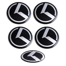 5x emblema central de roda de carro, adesivo central de volante para kia optima forte 2024 - compre barato