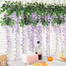 Decoração para casa com flores artificiais de jardim, decoração para festa de aniversário de casamento, plano de fundo para parede 2024 - compre barato