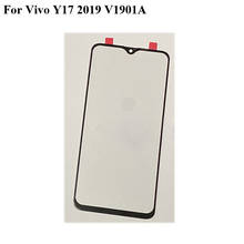 For Vivo Y17 2019 V1901A Front LCD Glass Lens touchscreen Y17 2019 Touch screen Panel Outer Screen Glass without flex VivoY17 2024 - buy cheap