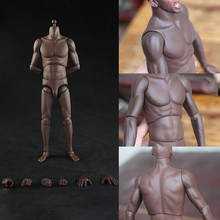 HAOYU TOYS 1/6 Dark Skin Male Super Strong Body T01 12" Man Muscular Action Figure 2024 - buy cheap