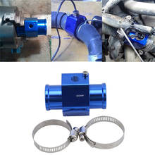 Sensor de temperatura del agua azul de carreras, adaptador de medidor de temperatura del agua 26MM 28MM 30MM 32MM 34MM 36MM 38MM 40MM, instrumento 2024 - compra barato