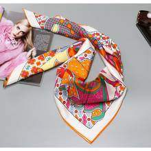 Fanstasy Matchup 100% шелковый шарф, шаль, хиджаб для женщин, шарфы 2024 - купить недорого