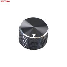Novo diâmetro preto alumínio botão de controle rotativo potenciômetro 25mm x 15.5mm alta qualidade 2024 - compre barato