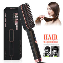 Ceramic Hair Straightener Mutifunctional Hair Brush Comb Girls Ladies Hair Straightening Comb Men Beard Straightener Brush 2024 - buy cheap