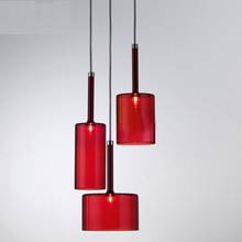 Lámpara colgante de diseño moderno, luz colgante de cristal transparente, estilo nórdico, simple, para Bar, cafetería, luminair 2024 - compra barato