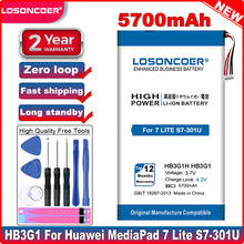 LOSONCOER-Batería de 5700mAh HB3G1H para Huawei MediaPad 7 Lite S7-301U t-mobile, trampolín 301W 302 303(7 pulgadas) 931 701 HB3G1 2024 - compra barato