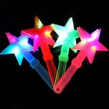 Glow Light up Party Glowing Concert Cheering Props Flash Five Pointed Star Hand Glow Luminous Concert Supplies Glow In The Dark 2024 - buy cheap