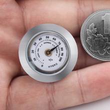 28mm Mini Round Cigar Hygrometer High Precision Moisture Meter Tobacco Humidor Humidity Gauge 2024 - buy cheap