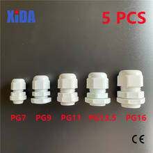 10 шт. IP68PG7 PG9 PG11 PG13.5 PG16 для 3-6.5mm-14mm провод кабель CE белый черный водонепроницаемый нейлоновый Пластиковый кабель разъем 2024 - купить недорого