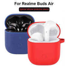 Funda de silicona para auriculares, protector completo de silicona Flexible antigolpes para Realme Buds Air Sport, Bluetooth 2024 - compra barato