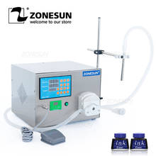 ZONESUN-bomba peristáltica semiautomática de ZS-GEL80, Gotero para detergente, botella gruesa de zumo, maquinaria de llenado de líquido 2024 - compra barato