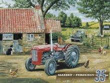 Massey Ferguson 35 Farm Tractor Metal Plaque Sign Vintage Nostalgic Workshop Tin Metal Sign Home 2024 - buy cheap