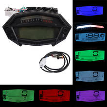 Medidor de horas para motocicleta, tacómetro Digital LCD, velocímetro con indicador de marcha ajustable, 7 colores, para Kawasaki Z1000 2024 - compra barato