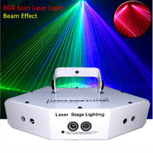 Fan-Shaped Six-eye Scan RGB Laser/DJ Disco DMX Linear Beam+Patterns Stage Effect Light/Laser Show System /6 Lens RGB Color Laser 2024 - buy cheap