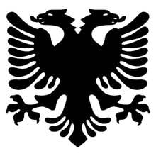 Dawasaru Albanian Eagle Personality Car Sticker Sunscreen Decal Laptop Truck Suitcase Motorcycle Auto Decoration PVC,15cm*14cm 2024 - buy cheap