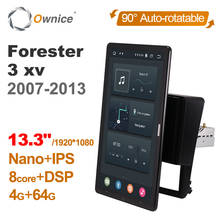 Автомобильный радиоприемник Ownice, Android 10,0, для Subaru Forester 3, xv, 2007-2013, аудиосистема для автомобиля, HDMI, 13,3 дюйма, 1920*1080 2024 - купить недорого