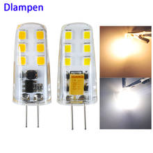4X G4 led 12v spotlight super 2.5W silicone corn bulb Ac Dc 12 v volts smd 2835 12leds Chandelier lighting Replace Halogen Lamps 2024 - buy cheap