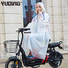 Yuding capa de chuva para bicicleta masculina/feminina, capa de chuva multifuncional elegante à prova d'água para ciclismo, poncho para montanhismo com mochila 2024 - compre barato