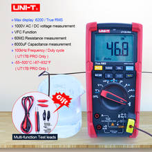 Voltímetro digital, rms verdadeiro, multímetro ut15b pro/ut17b pro 1000v ac/dc 6000, tela dígitos vfc 600v, aviso de voltagem perigosa 2024 - compre barato