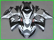 Molde de injeção kit carenagem para gsxr600 750 06 07 gsxr600 gsxr750 k6 2006 2007 abs branco preto carenagens conjunto + presentes 2024 - compre barato