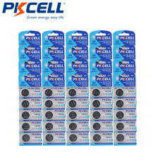 PKCELL-baterías de litio para reloj inteligente, 100 Uds., CR2032, 3V, Batería de botón de litio, BR2032, DL2032, ECR2032, CR 2032, ayuda para sordos 2024 - compra barato