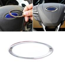 3D Creative Chrome Steering Wheel Sticker For Ford Fiesta Ecosport Kuga Escape Focus Mondeo dropshipping for car accessories 2024 - buy cheap