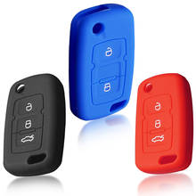 Funda de silicona para llave de coche, accesorio plegable de 2 y 3 botones, para Geely Emgrand Ec7, EC718, EC715, Global Hawk GX7 2024 - compra barato