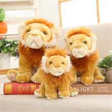 20-30cm Simulation Lion Plush Toys Doll Child Doll Pillow Expression Lying Posture Lion Living Room Bedroom игрушки для детей 2024 - buy cheap