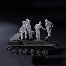 Kit de figuras de resina modelo gk en miniatura sin montar, equipo moderno que incluye 5 personas (sin tanque), sin pintar, 1/35 2024 - compra barato