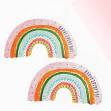 Adesivos coloridos De Papel Bonito Rainbow DIY Embalagem Caixa De Presente de Papelaria Adesivos Etiquetas Scrapbooking Diário Deco Adesivos 100pcs 2024 - compre barato