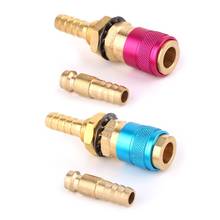 Adaptador de Gas refrigerado por agua, conector rápido para soplete de soldadura TIG + enchufe de 8mm 2024 - compra barato