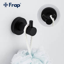 Frap-gancho negro de acero inoxidable para colgar en la pared, soporte de toalla de un solo tornillo, accesorios de baño, gancho para ropa, F30205 2024 - compra barato