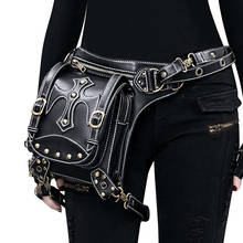 Steampunk Waist Leg Bags Women Victorian Style Biker Bag for Male Motorcycle Thigh Hip Hop Belt Packs Messenger Shoulder Purse 2024 - купить недорого