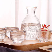 Copos de saquê de vidro copo de licor copos de bebida conjunto japonês conjunto de saquê de suco de vinho presentes criativos barra de acessórios de cozinha 2024 - compre barato