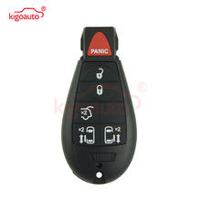 Kigoauto #9 Fobik key remote shell 5 button with panic  IYZ-C01C for Dodge Grand  Caravan key replacement 2009 2010 2011 2012 2024 - buy cheap