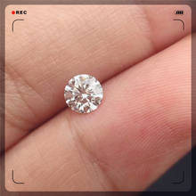 Moissanita suelta de Color D de 6mm, 0,8 CT, corte brillante redondo, VVS1, piedra suelta de grado, anillo de alta calidad, material de joyería artesanal 2024 - compra barato