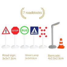 p173 Plastic Signage System Traffic Track Game Essential Scene Accessories Suitable for all kinds of BRIO Train Car Games 2024 - buy cheap