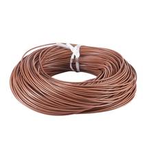 100m 2mm Round Cowhide Leather Cord Brown Leather Rope String Cord for Bracelet Necklace DIY Jewelry Making Findings Material 2024 - buy cheap