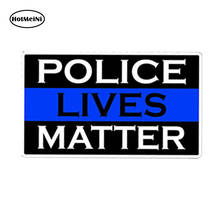 HotMeiNi-pegatina de policía Lives Matter, calcomanía de Línea Azul delgada para coche, camión, taza, calcomanía gráfica para portátil K9, pegatina de estilo para coche de 13cm * .9cm 2024 - compra barato