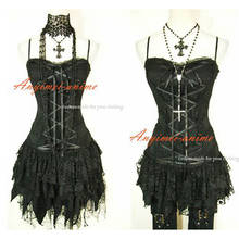 fondcosplay hiphop Gothic Tripp Lolita Punk Fashion black cotton Dress Cosplay Costume Tailor-made[CK982] 2024 - buy cheap