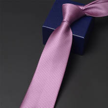 2022 Brand New Business Work Tie for Men High Quality 6CM & 8CM Neck Tie Male Fashion Formal Solid Color Necktie With Gift Box 2024 - buy cheap