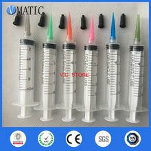 Free Shipping Non Sterilized 6 Sets Luer Lock 10ml/cc Manual Syringes With Plastic Needles & Caps/Stopper 2024 - buy cheap