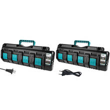 Cargador de batería de iones de litio DC18SF, 4 puertos, 14,4 V, 18V, 4X3A, herramientas eléctricas para Makita BL1820, BL1830, BL1850, BL1430 2024 - compra barato