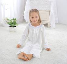 Vestidos de noche para niñas y bebés, ropa de princesa con volantes, rosa y blanco camisón, vestido de lazo de noche3-10Y 2024 - compra barato