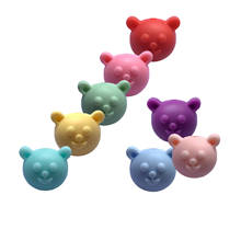 New Silicone Teethers bear beads Baby Teethers Food Grade Beads Infant Chew Charms Necklaces BPA Free Newborn Teething Toys 2024 - buy cheap