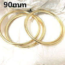 5pcs 90mm Gold Big Metal Circle O Ring Thickness 5mm Non Welded Connection Bags Belt Buckles DIY Leather Craft Accessories 2024 - buy cheap