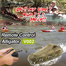 Flytec V002 RC Boat 2.4G Simulation Crocodile Head Animal Radio Remote Control Boat 15km/h Electric Toys Spoof Toy 2024 - buy cheap
