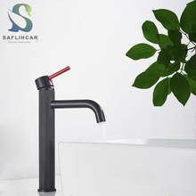 Contemporary Bathroom Basin Faucet Black and Red Bump Color Simple Fashion Sink Faucet Single Handle Hot and Cold Mixer Taps 2024 - buy cheap